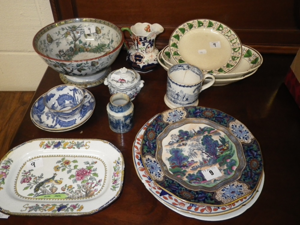 A collection of 19th century ceramics