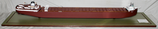 RAYMOND J. KAISER `ROGER BLOUGH` SHIP MODEL, L 56" SHIP ONLY: Built in 1972 by The American Ship