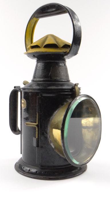 London, Brighton and South Coast Railway Company lantern with bevelled glass face and Eastbourne