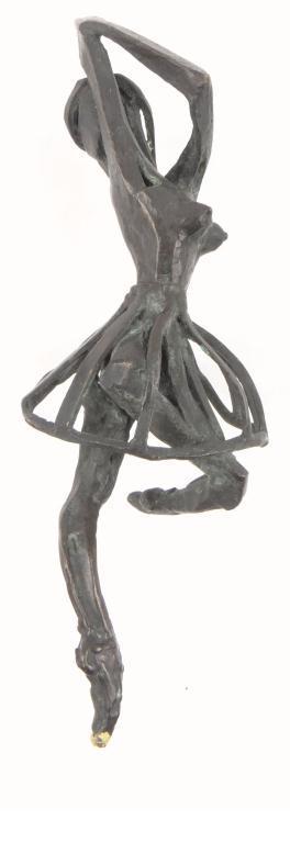 Contemporary bronze figure of a ballerina, 35cm high : For Condition Reports Please Visit www.