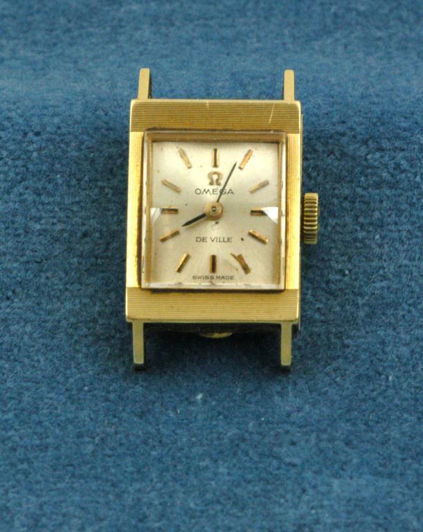 Omega Deville 14ct gold lady`s wristwatch : For Condition Reports Please Visit www.