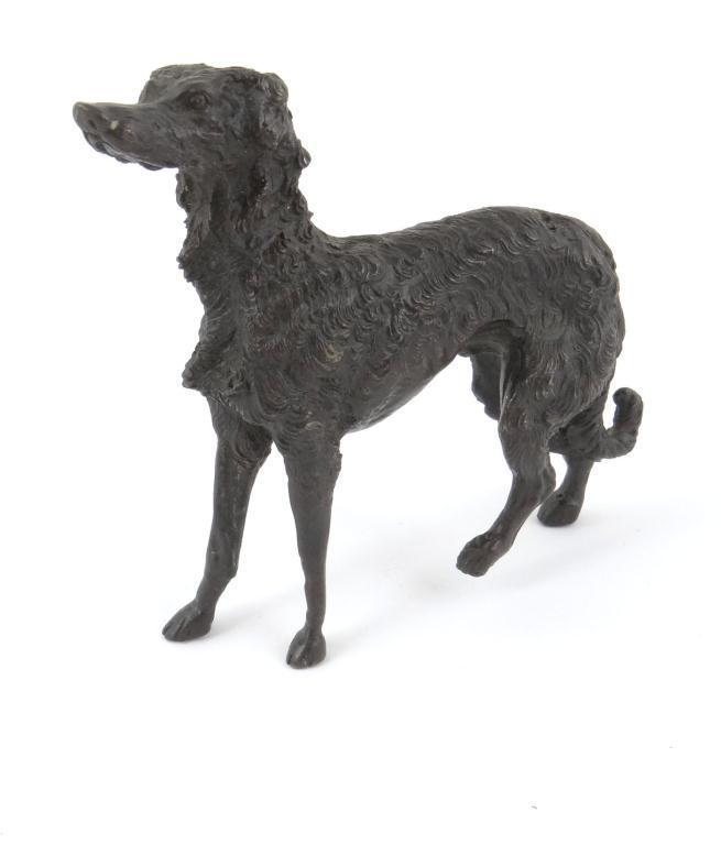 Bronzed study of a dog : For Condition Reports Please visit www.eastbourneauction.com