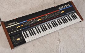 A good quality and rare 1980's Roland Juno-6 polyphonic synthesizer JU-6