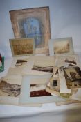 A large collection of 19th century and later photographs and ephemera. Photographs including views