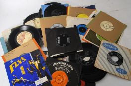 A collection of 45's vinyl records to include Vertigo Status Quo, 1980's and many others (see
