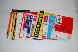 A selection of 1960's football match programmes (mostly Bristol Rovers related) to include Chelsea