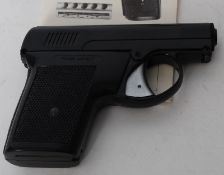 A MaRi starting pistol complete in the original packaging.