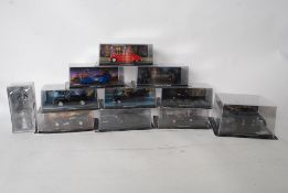 A group of eleven Eagle Moss Batman diecast style models, comprising vehicles from the entire Batman