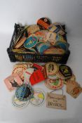 A good collection of 1950's - 1970's beer mats to include Babycham, Georges Export, Somerset