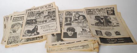 MUSIC MEMORABILIA: A quantity of vintage 1960's New Musical Express ( NME ) magazines / newspapers.
