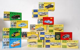 A collection of Vanguards diecast model cars to include: VA04504, VA12400, VA11002, VA10803,