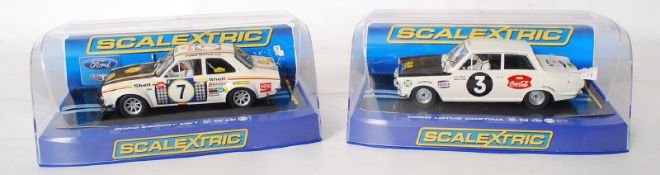 Two new boxed Scalextric model cars - a Ford Mk1 & Ford Cortina
