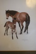 Patrick Oxenham - a signed limited edition print of horses, being edition number 40/500 - Signed