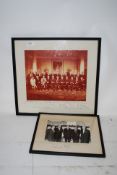 POLITICAL AUTOGRAPHS: A vintage photograph of political leaders all gathered in a formal pose,