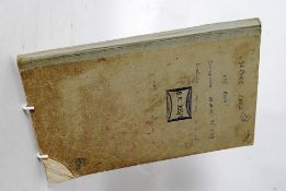 A vintage Railway service shed log book - believed to be from Temple Meads or the Bristol area in