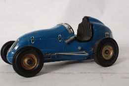 A vintage Ohlsson & Rice Inc.Indianapolis racing car. Painted blue, number 55.