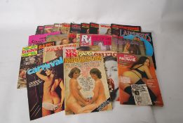 A collection of vintage adult magazines to include, Ladybirds, Whitehouse, Carnival, Park Lane,