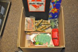 Collection of vintage toys and games