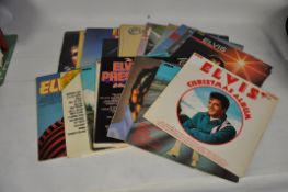 A good selection of vintage Elvis Presley vinyl record LP's including Christmas Album and others.