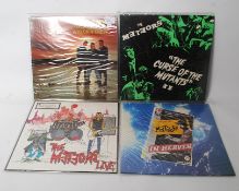 Four Rockabilly / Psycobilly vinyl record albums by The Meteors, The Curse Of The Mutants, In