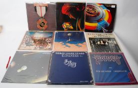 9 x ELO albums to include Discovery, Out Of The Blue, Three Light Years Boxset and other titles.