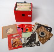 A record  box of singles, all from the 70`s to include Pink Floyd, gerry rafferty, Gary Moore,