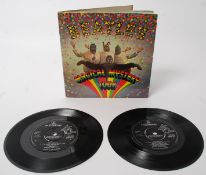 The Beatles Magical Mystery Tour EP blue lyrics vg / ex