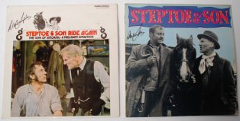 STEPTOE & SON: Two original vintage vinyl LP records featuring episodes from the BBC sitcom