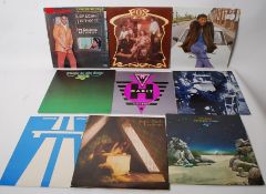 16 vinyl records Yes, Kate Bush, Bob Marley Carool Thompson, D`Train,Kraftwerk and other artists