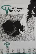 Music Memorabilia. An unframed `Cabaret Voltaire` Sheffield Dada band music poster. Overall 76cms