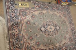 A floral pattern rug