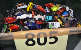 A large quantity ofof diecast toy model cars, Matchbox, etc