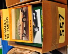 A box of vintage Haynes car manuals to include Renault Fuego etc