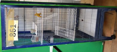 A metal animal / bird cage
