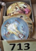 Nine Royal Doulton ' The Life of Christ ' plates by Barzoni.