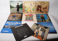 A collection of vinyl records to include Elton John x 5, Honky Chateau, Yellow Brick Road, along