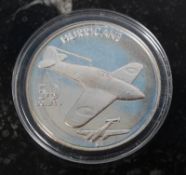 A Republic of Marshall islands 1991 Hurricane $50 silver proof coin