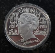 Koninkrijk Der Nederlanden 1995 25ecu silver proof coin.