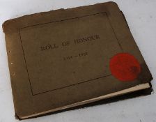 WW1 city of Bristol Roll of Honour of the corporation employees who served in HM Forces 1914-1918