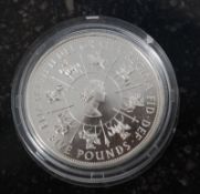 Faith and true I will bear unto you 1953 - 1993 £5 silver proof coin