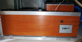 A 1970`s Bang & Olfsen Beocentre 2600 Hi-Fi centre together with the matching speakers