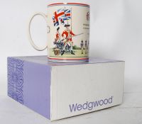 A Wedgwood commerative bi-centenial tankard mug for the American War of Independance complete with