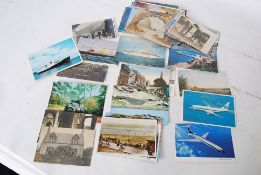 A collection of postcards from early 20th onwards to include Aviation, Nautical, Military etc