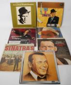 A collection of over 50+ Frank Sinatra LP records