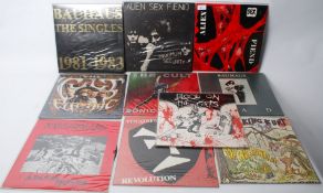 Collection of Thrash / Heavy Metal vinyl records to include Knightmare, Theatre of Hate, Blood on