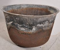 A vintage Industrial cast metal copper / ideal as a large garden planter