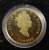 Canada 1896 Klondike 1996 gold proof coin
