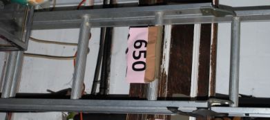 A vintage industrial / workmans folding ladder