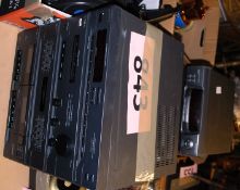 A Sony hi-fi multi CD changer player unit, along with others including a Technics etc.