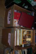 2 boxes of books to include atlas, land marks or Britain etc.